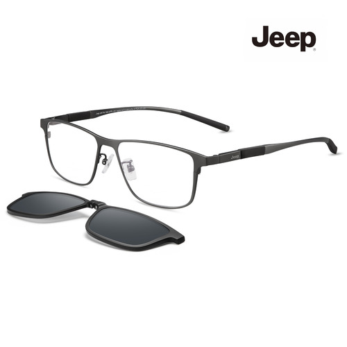Jeep 지프 편광선글라스 겸용 티타늄 안경 T7072_M3