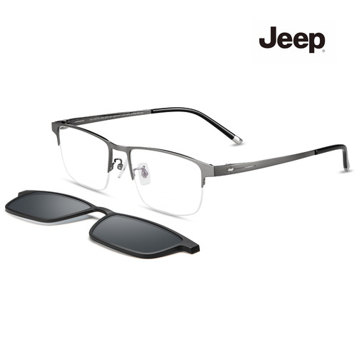 Jeep 지프 편광선글라스 겸용 티타늄 안경 T7067_L3