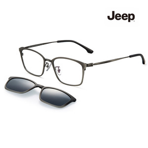 지프 Jeep 선글라스 겸용 안경 스포츠선글라스, 안경테+스모크편광 클립렌즈, A2016_M3